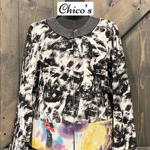 Chico’s Dress Up Blazer- Japanese Geisha
